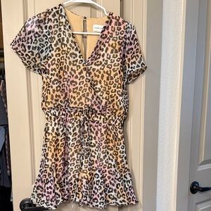 Sugarlips Leopard Print Jumpsuit - Pink, Tan, Black